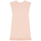 Girls Pink Logo Dress, 1, hi-res