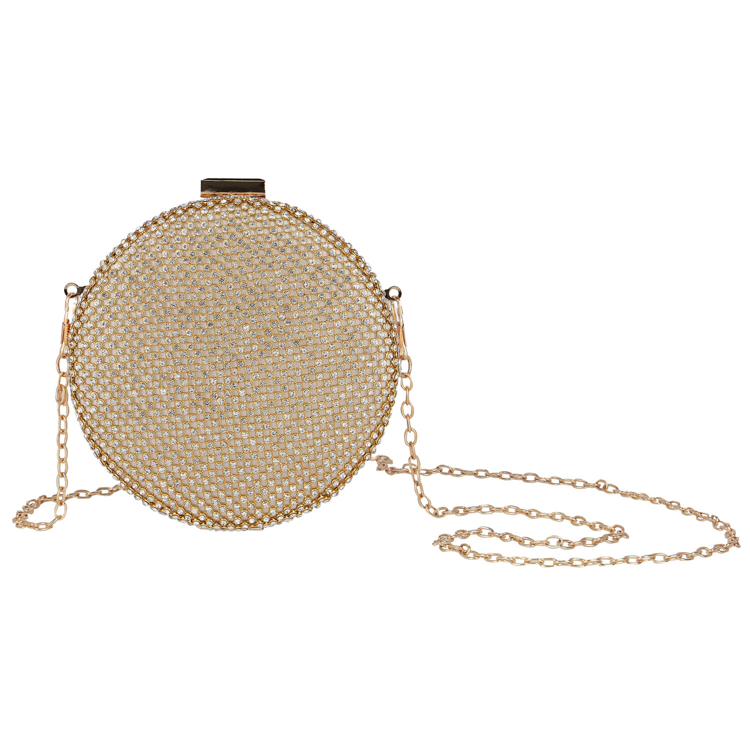 Girls Gold Embellished Bag, 1, hi-res