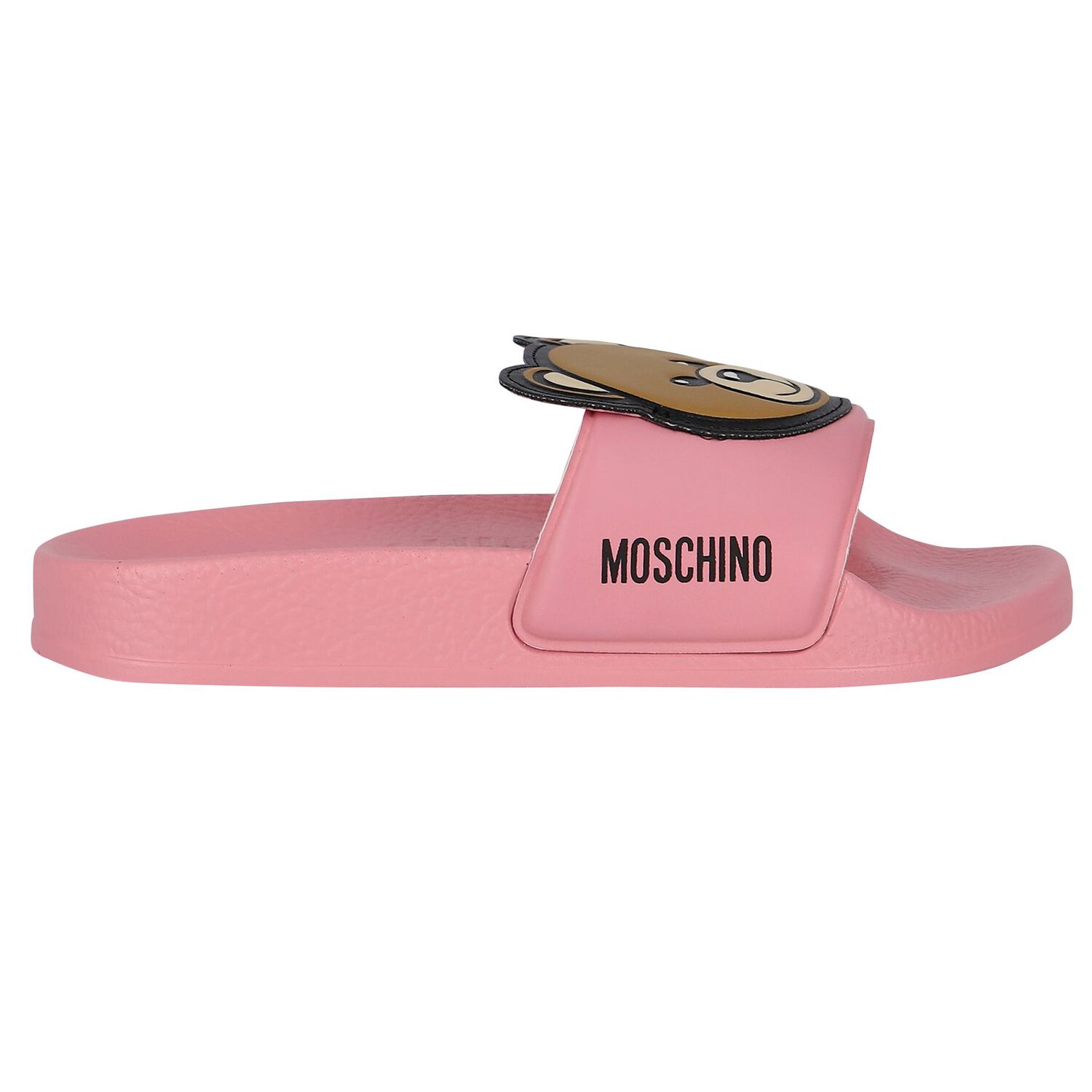 Girls Pink Teddy Bear Logo Sliders, 1, hi-res