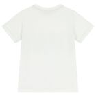 Boys White Logo Zig Zag T-Shirt, 1, hi-res