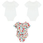 Baby Boys White Logo Bodysuits ( 3-Pack ), 1, hi-res