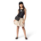 Girls Black Logo Handbag, 1, hi-res