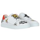 Ivory Tiger Logo Trainers, 1, hi-res