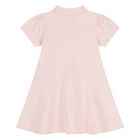 Younger Girls Pink Logo Dress, 1, hi-res