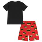 Boys Black & Red Batman Shorts Set, 1, hi-res