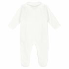 Baby Girls White Babygrow, 1, hi-res