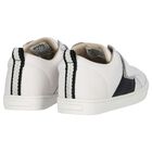 Boys White Logo Trainers, 2, hi-res