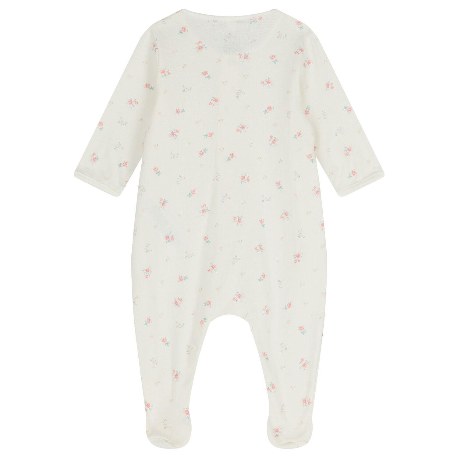 Baby Girls Ivory Floral Babygrow Gift Set, 1, hi-res