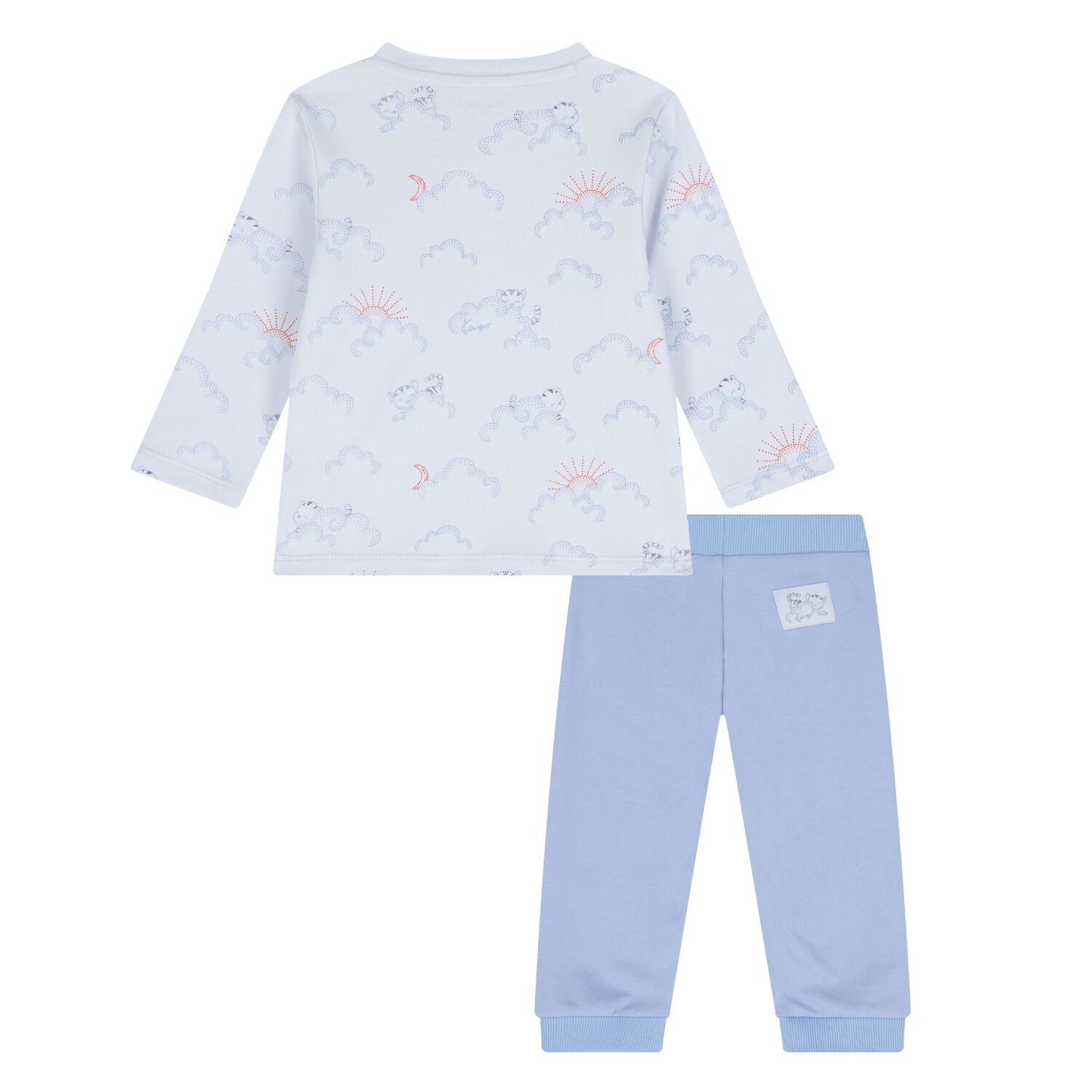 Younger Boys Blue Clouds Trousers Set, 1, hi-res