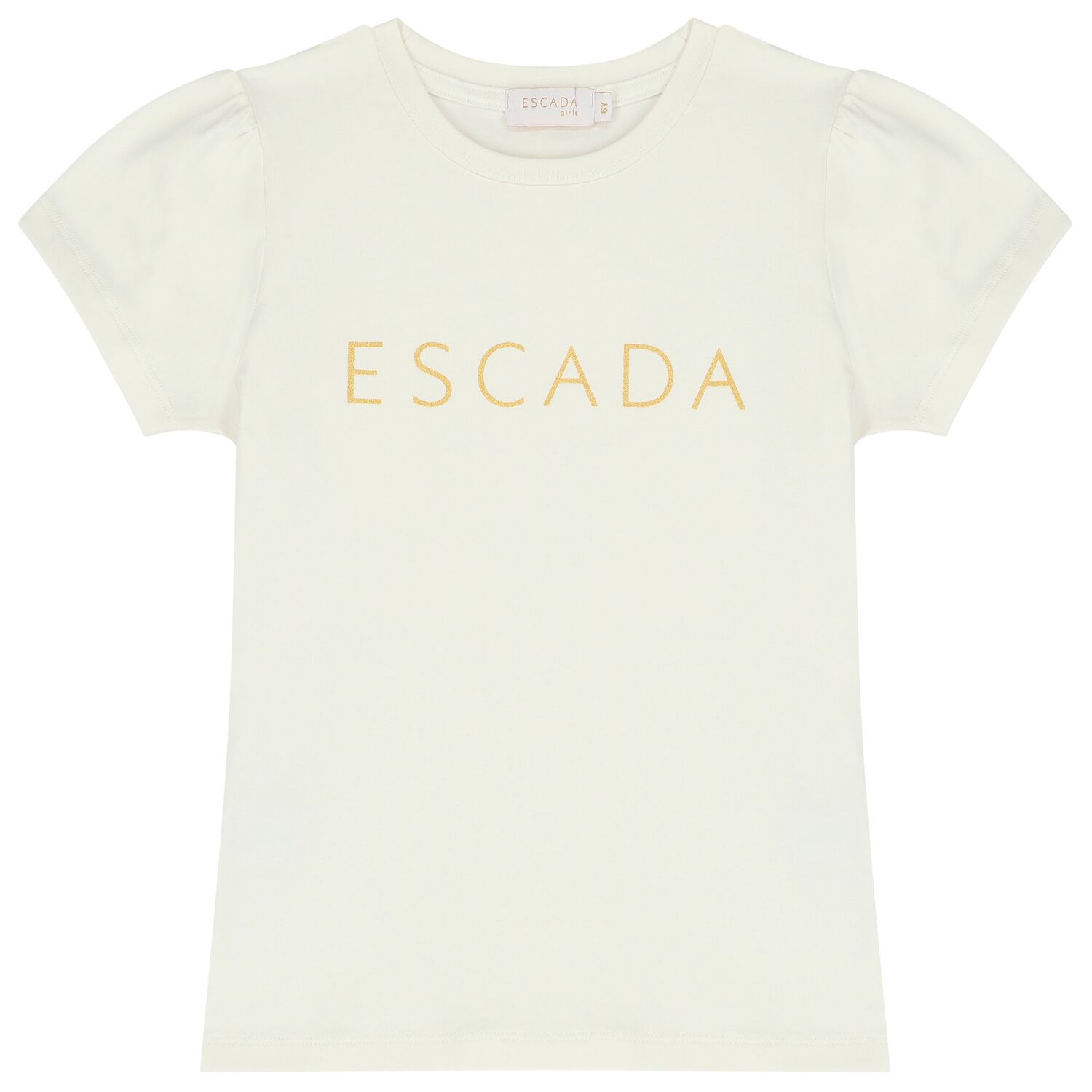 Girls Ivory Logo T-Shirt, 1, hi-res