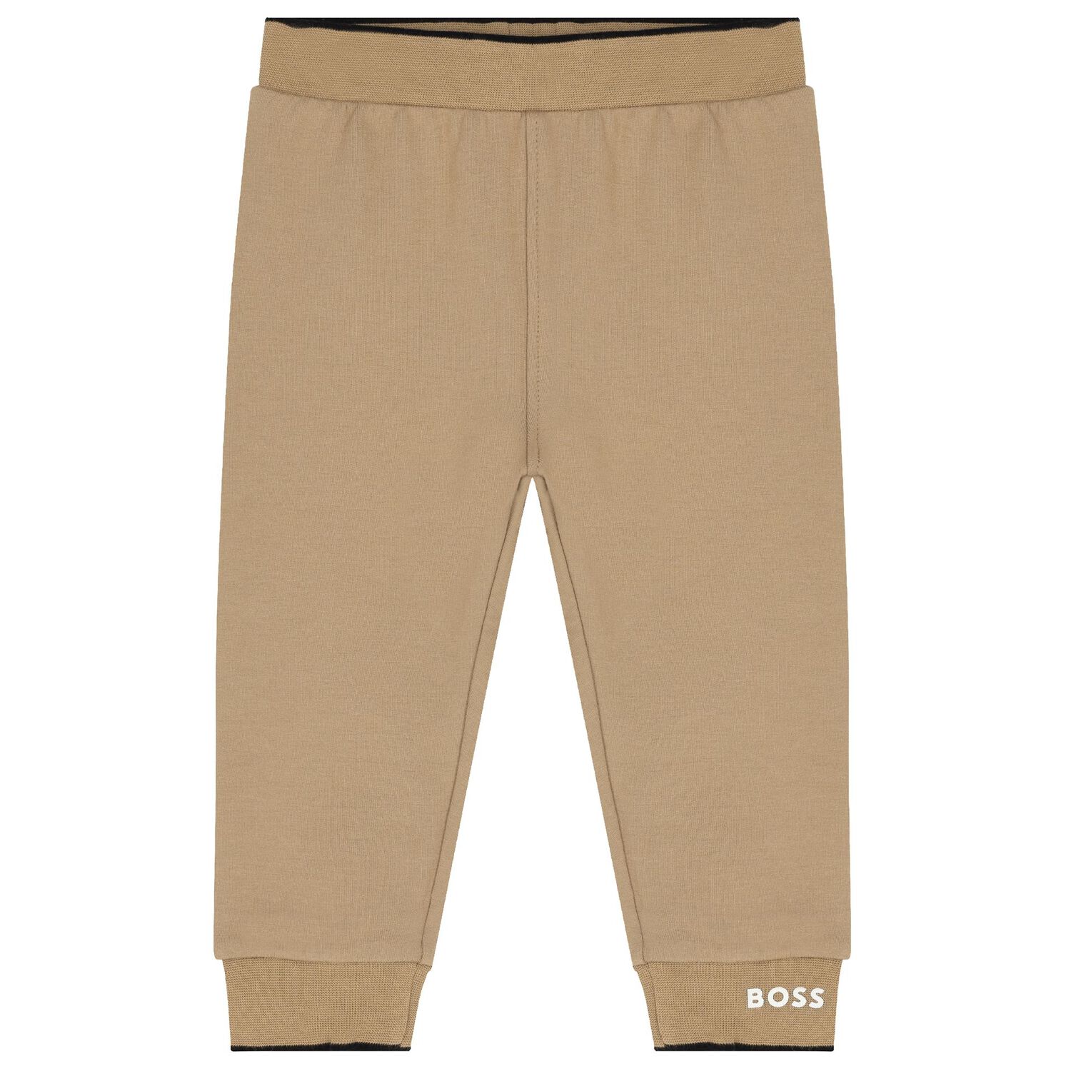 Baby Boys Beige Logo Tracksuit Set, 1, hi-res