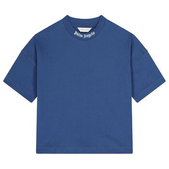 Boys Blue Logo Oversized T-Shirt