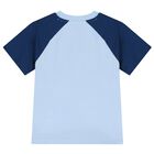 Boys Blue Logo Shorts Set, 1, hi-res
