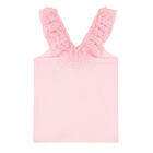 Girls Pink Tulle Top, 1, hi-res