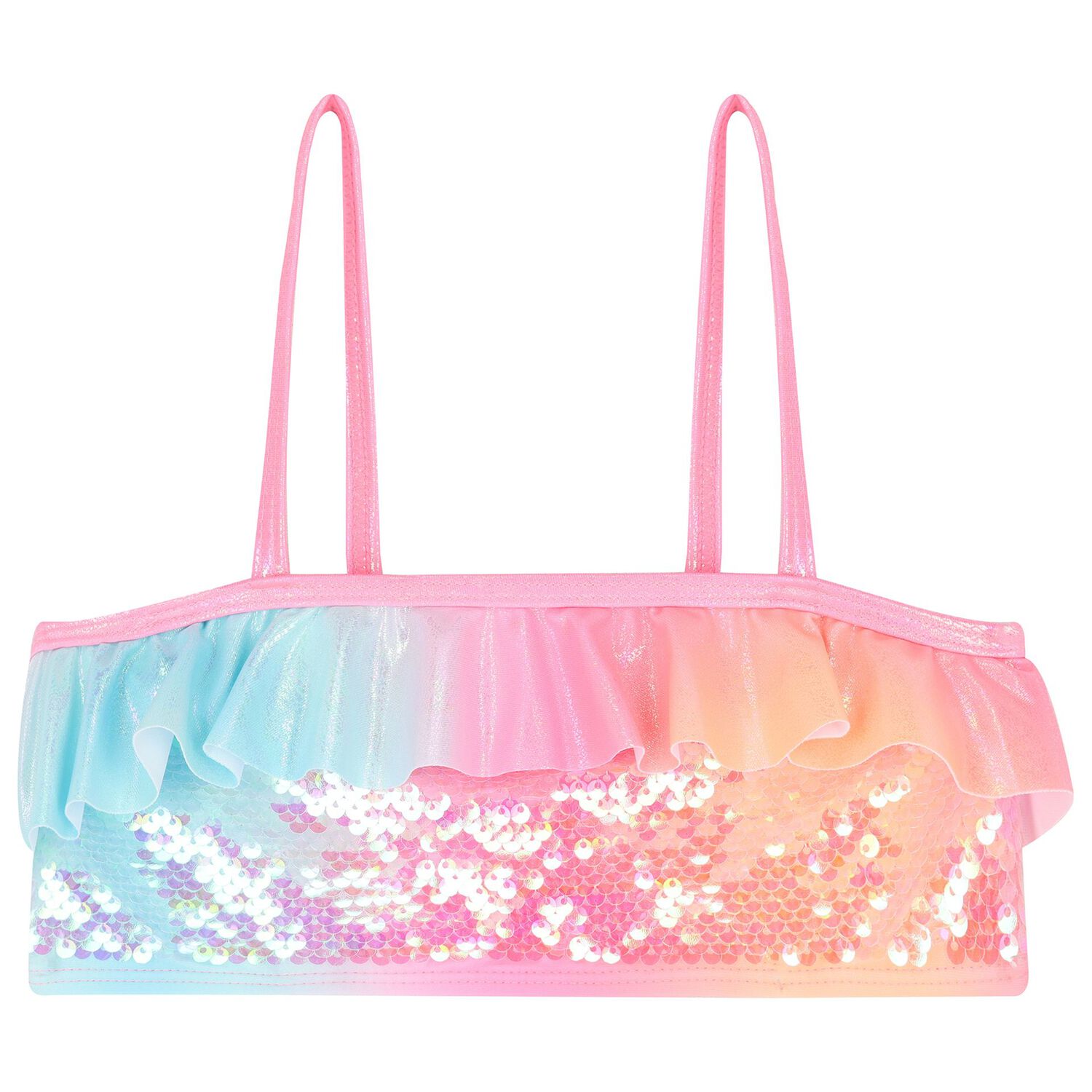 Girls Pink Gradient Bikini, 1, hi-res