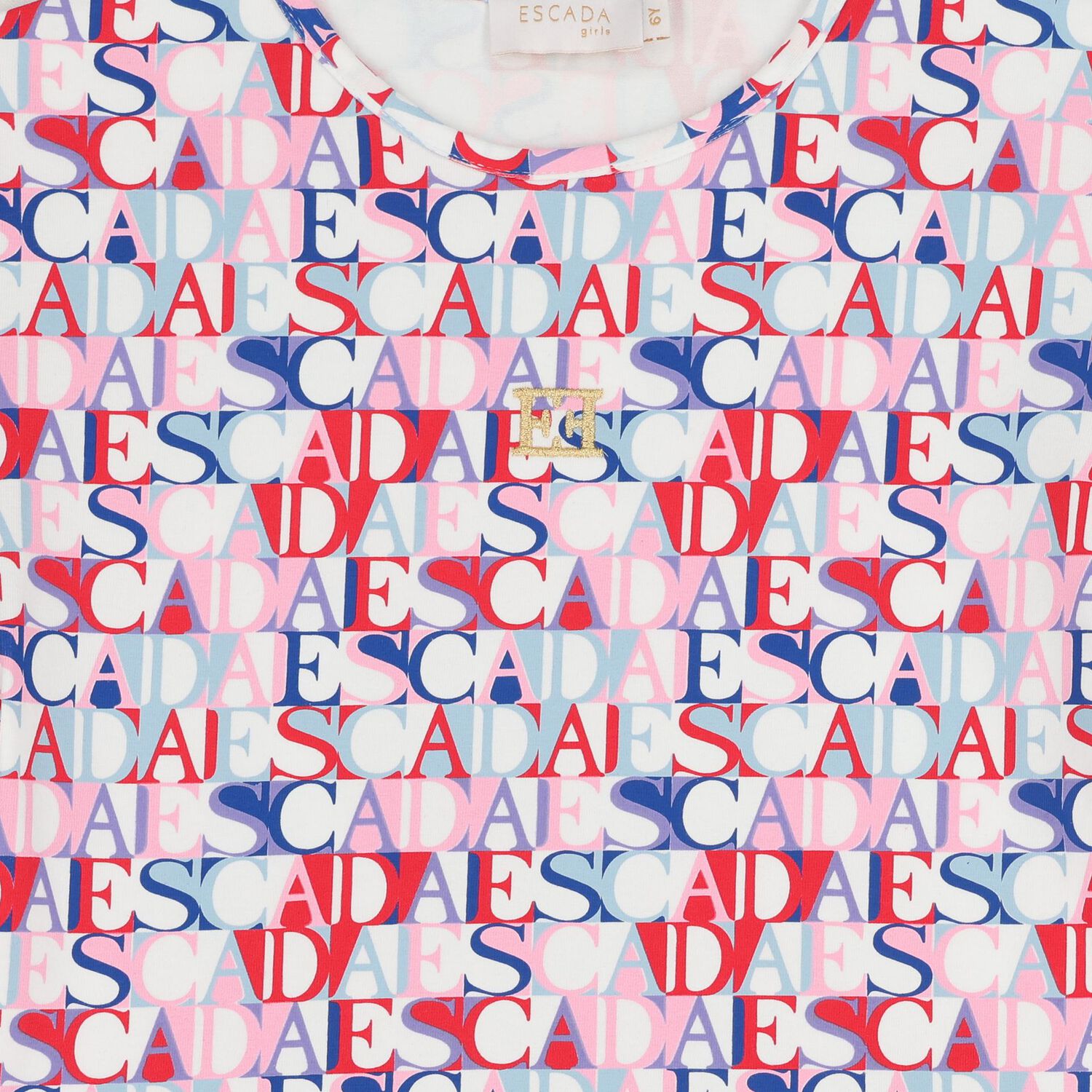 Girls Multi-Coloured Logo Dress, 1, hi-res