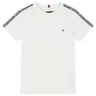 Boys White Logo T-Shirt, 1, hi-res