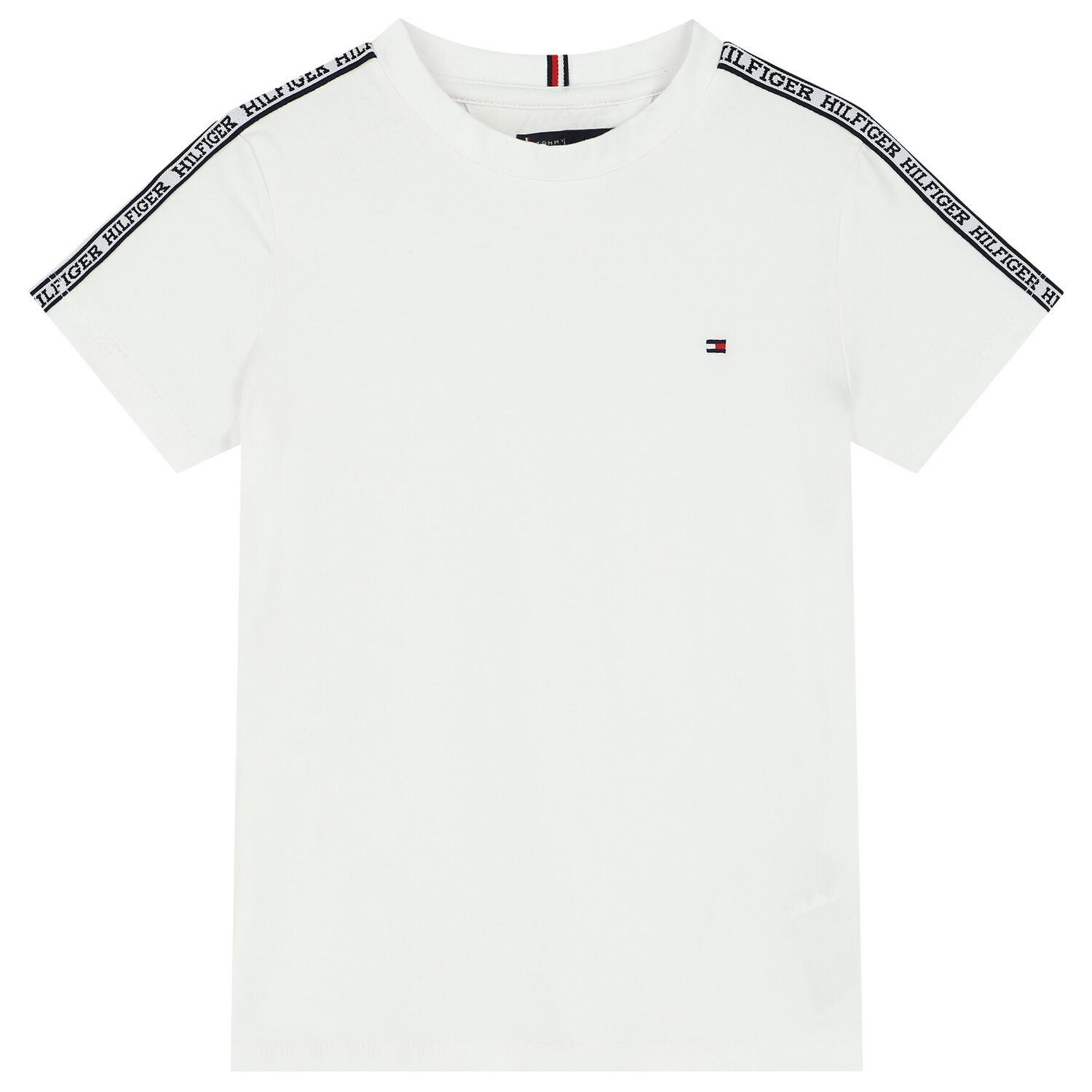 Boys White Logo T-Shirt, 1, hi-res