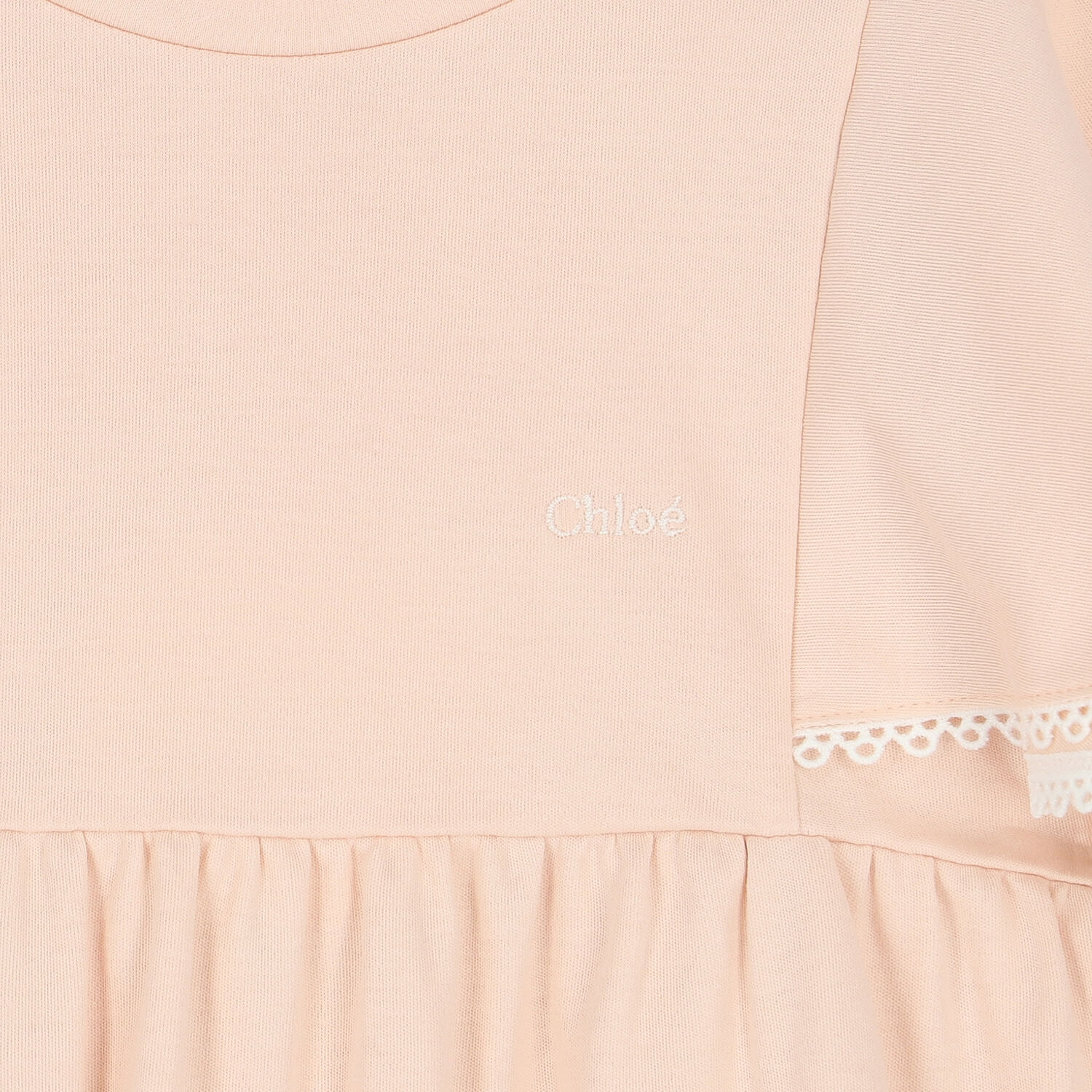 Girls Pink Logo Dress, 1, hi-res