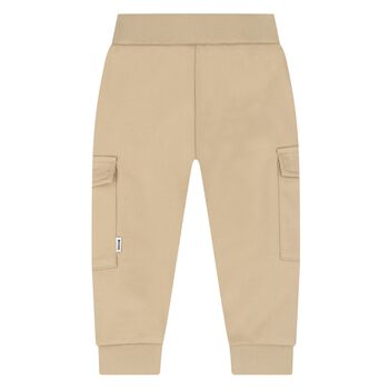 Younger Boys Beige Logo Trousers