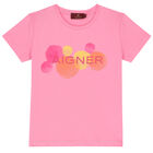 Girls Pink Logo T-Shirt, 2, hi-res