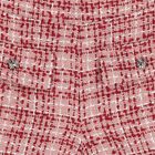 Girls Pink & Red Tweed Shorts, 2, hi-res