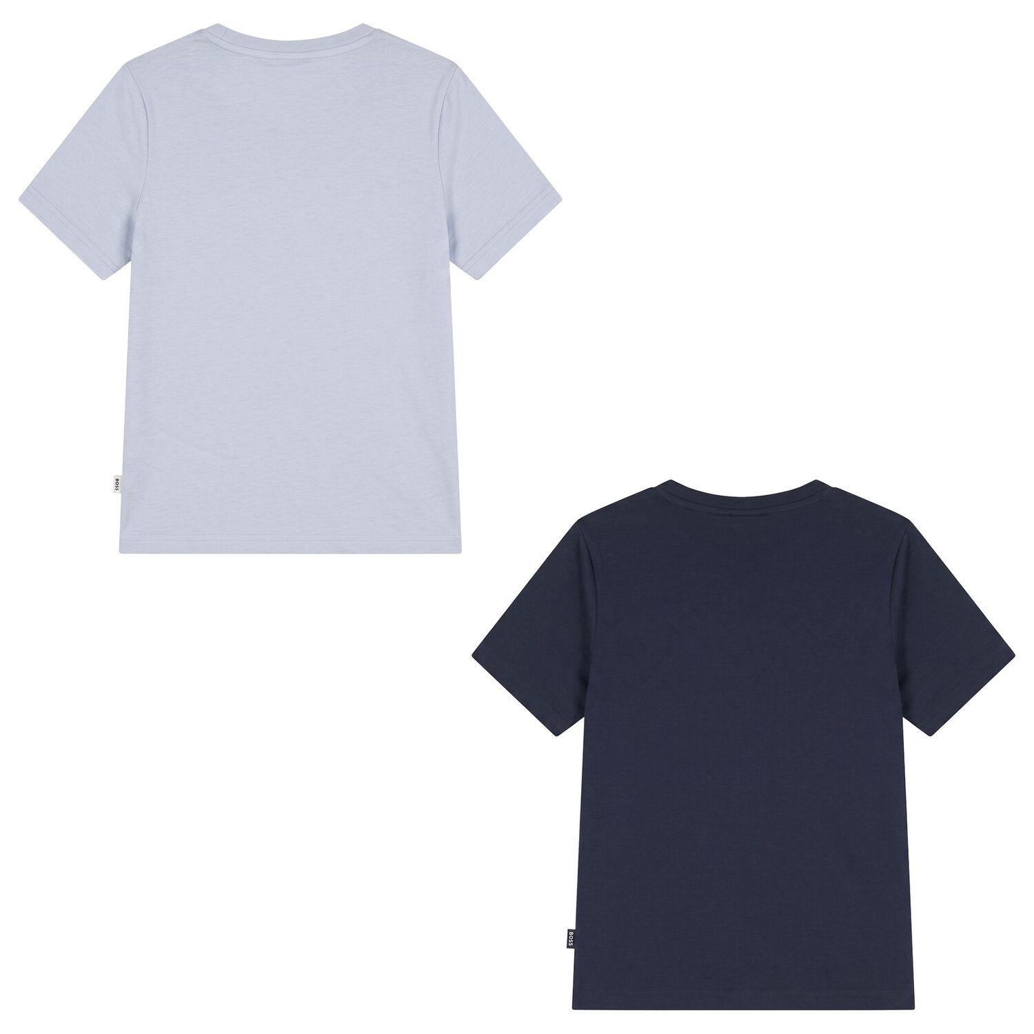 Boys Blue & Navy Blue Logo T-Shirts (2 Pack), 1, hi-res