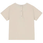 Beige Teddy Logo T-Shirt, 1, hi-res