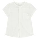 Younger Boys Ivory & Beige Shorts Set, 1, hi-res