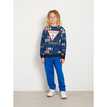 Boys Navy Blue Logo Sweatshirt
