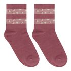 Girls Pink & Ivory Heart Socks (3 Pack), 1, hi-res