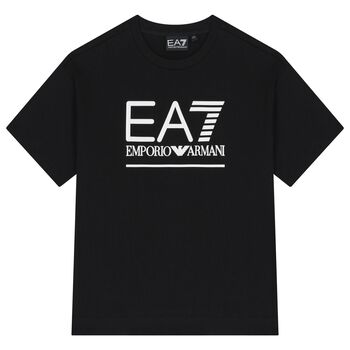 Boys Black Logo Shirt