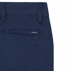 Boys Navy Twill Shorts, 1, hi-res