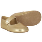 Baby Girls Gold Pre Walker Shoes, 3, hi-res
