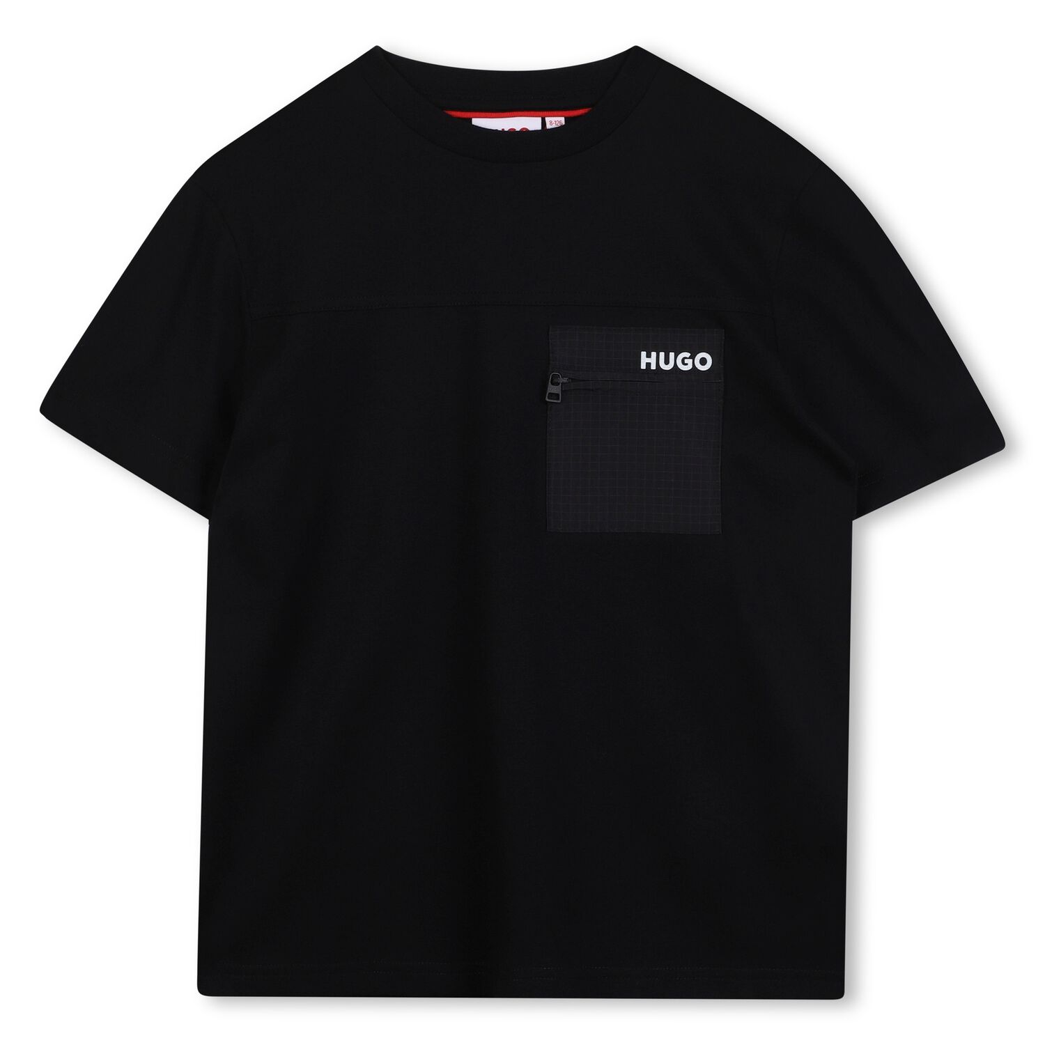 Boys Black Logo T-Shirt, 1, hi-res