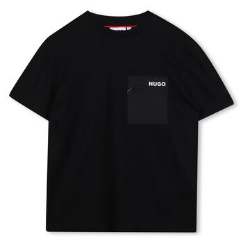 Boys Black Logo T-Shirt