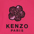 Girls Pink Flower Logo Sweatshirt, 1, hi-res