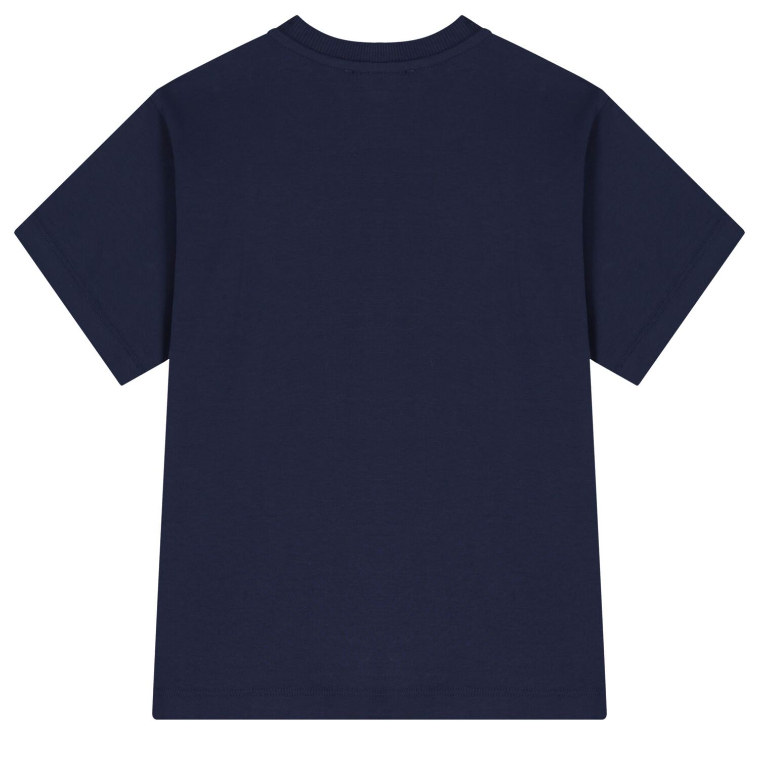 Boys Navy Blue & White Cotton Logo Shorts Set, 1, hi-res