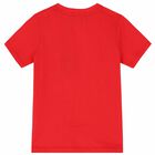 Boys Red & Gold Logo T-Shirt, 2, hi-res