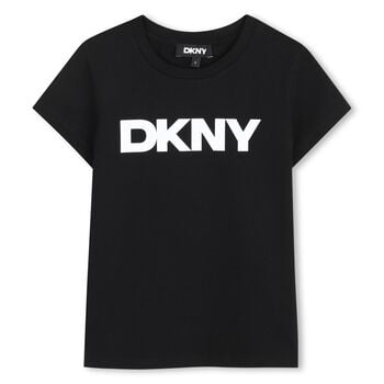 Girls Mini Me Black Logo T-Shirt