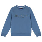 Boys Blue Logo Sweatshirt, 1, hi-res