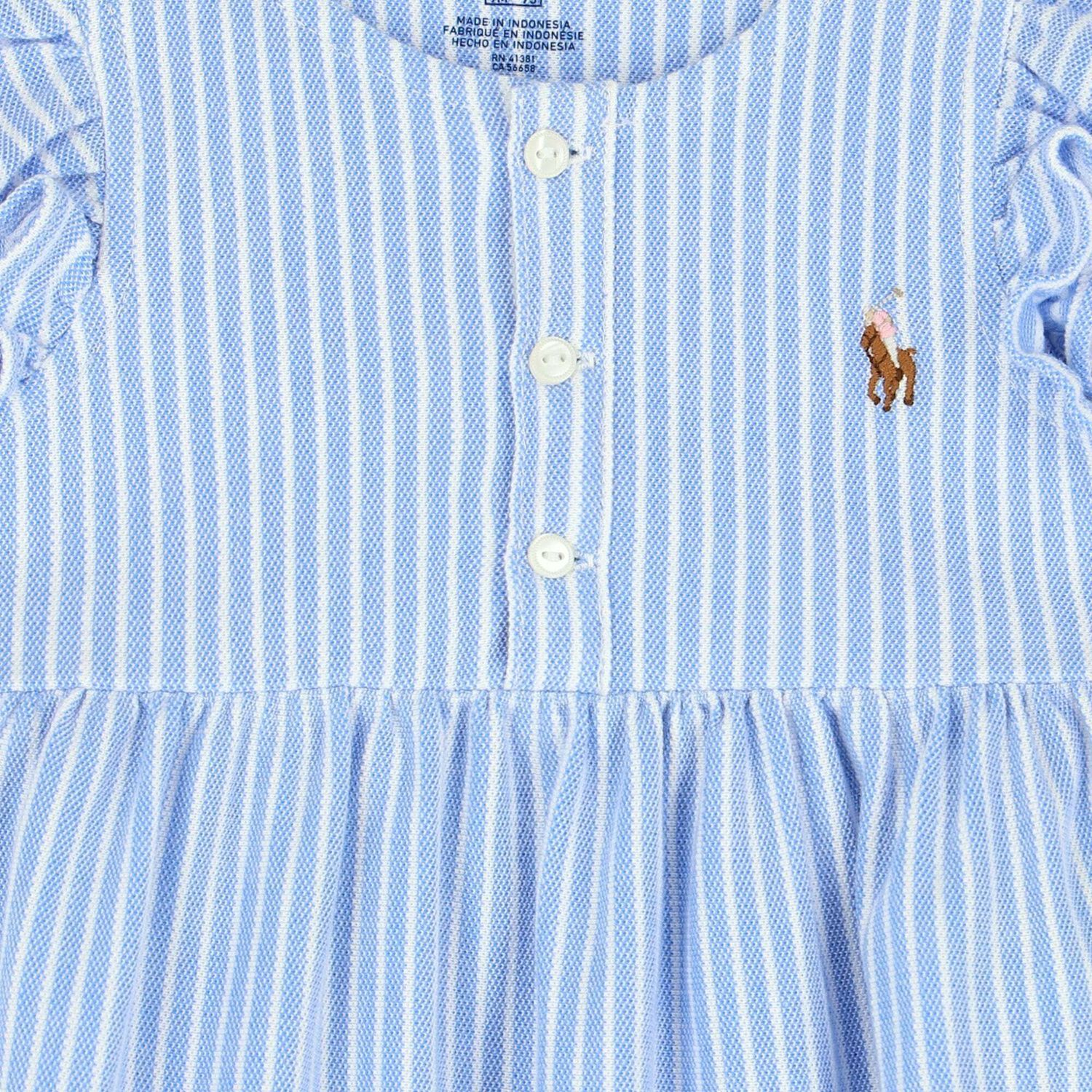 Girls Blue Romper, 1, hi-res