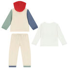 Baby Boys Ivory Tracksuit, 1, hi-res