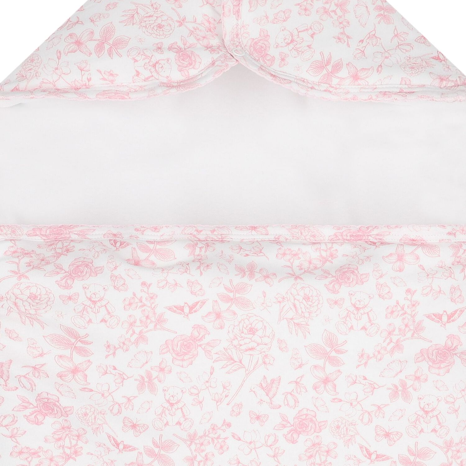 Baby Girls White & Pink Toile de Jouy Nest, 1, hi-res image number null