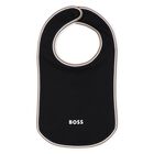 Baby Boys Black Logo Babygrow Gift Set, 1, hi-res