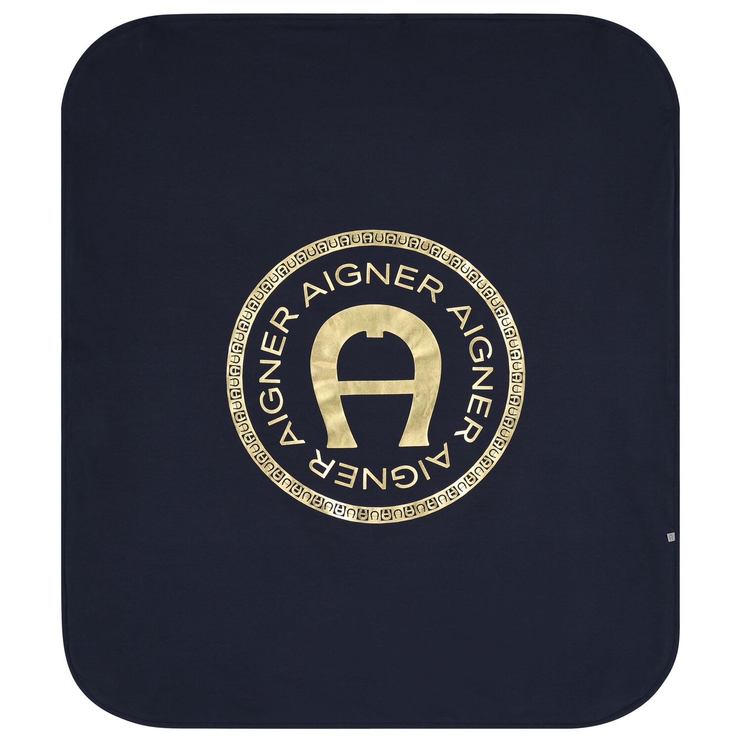 Baby Boys Navy Blue Logo Blanket, 3, hi-res image number null