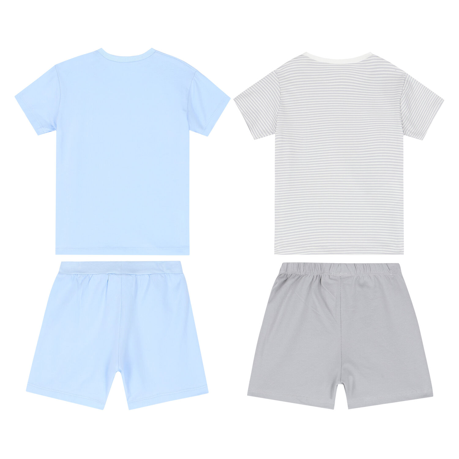 Baby Boys White & Blue Shorts Set (4 Pack), 2, hi-res