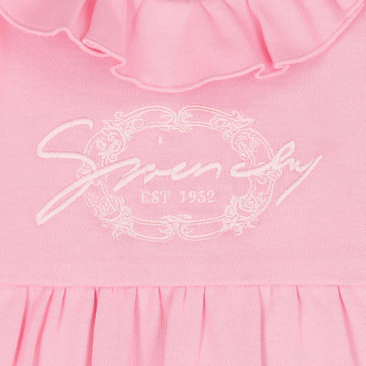 Baby Girls Pink Logo Babygrow Set, 1, hi-res