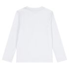 Boys White & Navy Blue Logo Pyjamas, 1, hi-res