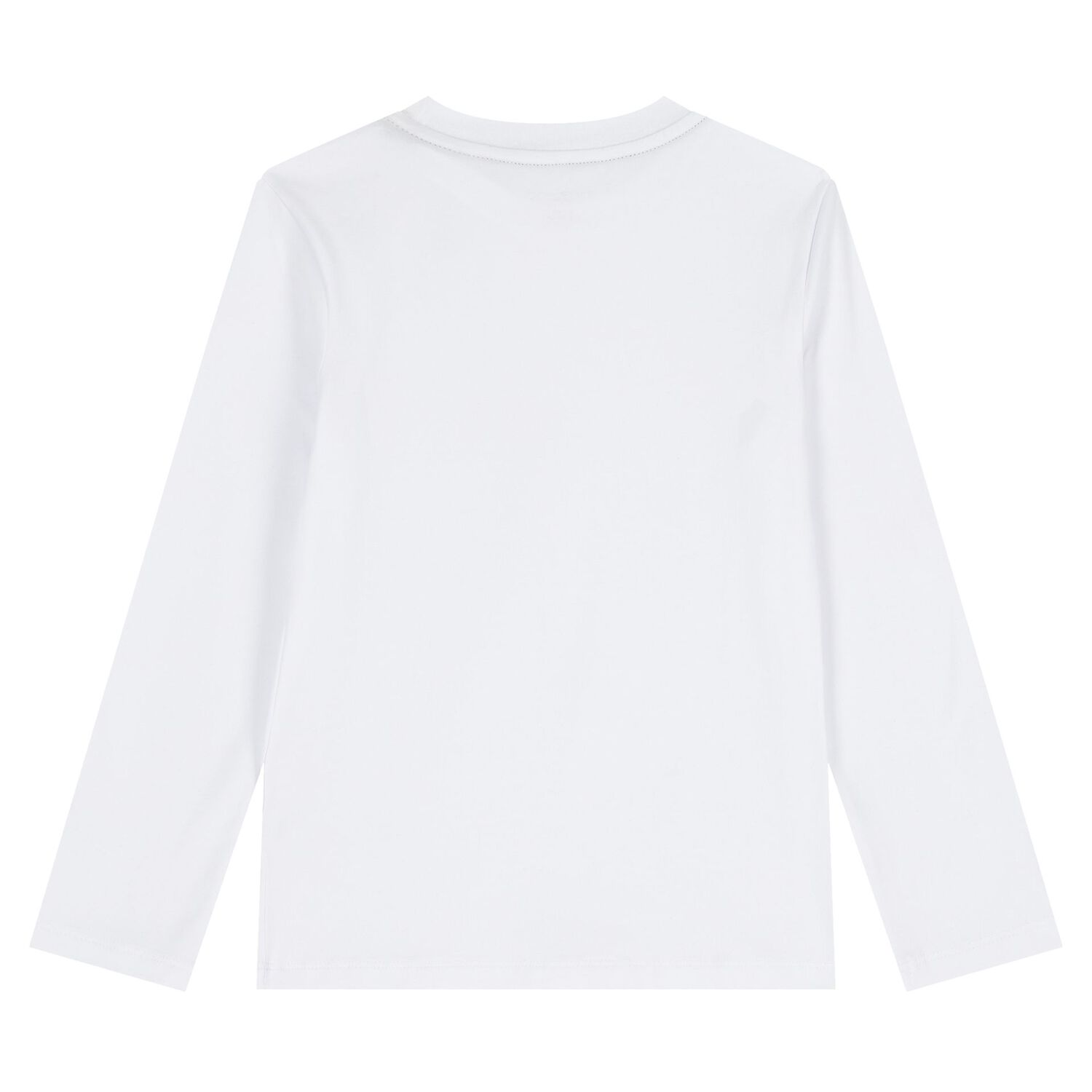 Boys White & Navy Blue Logo Pyjamas, 1, hi-res